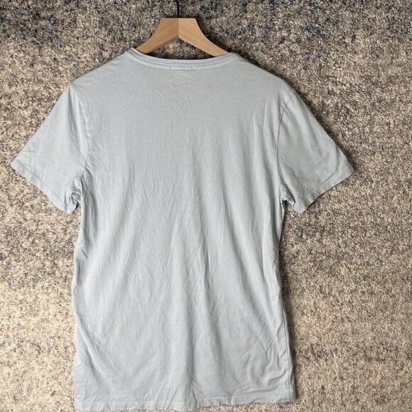 ATM Anthony Thomas Melillo Shirt Mens Small Light Blue V Neck Tee 100% Cotton - Picture 8 of 8